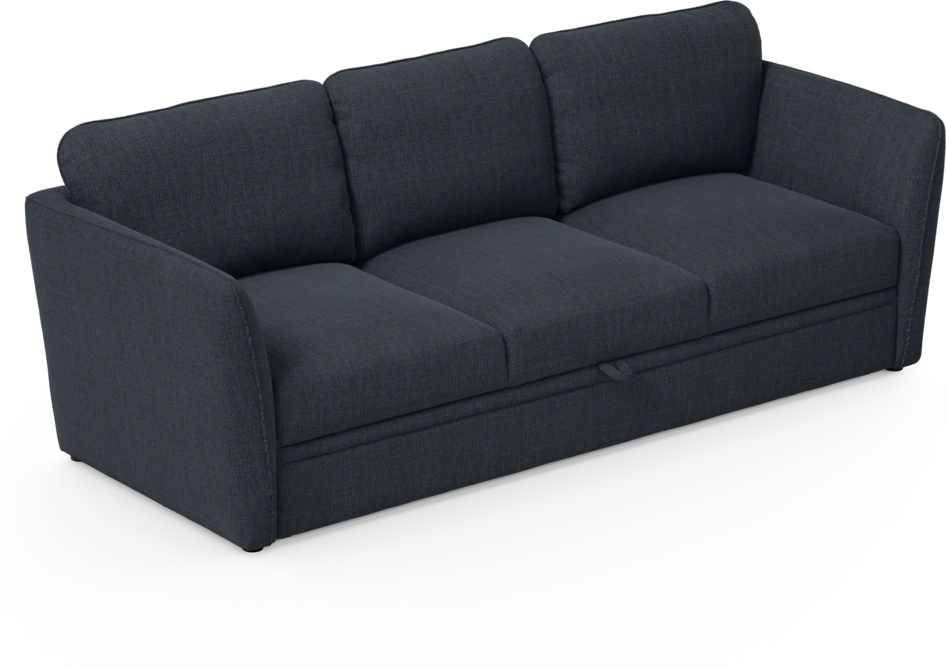 Öland - Bäddsoffa 3-sits, längsbäddad - Blå