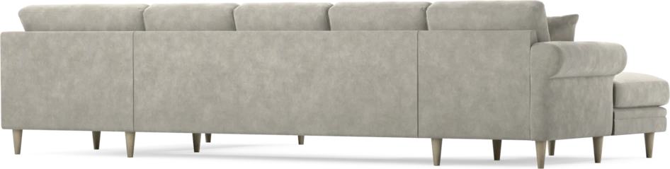 Eden - 3-sits soffa med schäslong vänster och divan höger - Grå