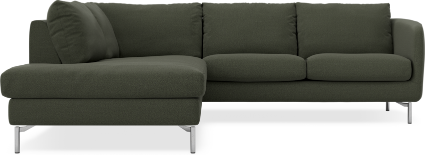 Madison - 2-sits soffa med divan vänster - Grön