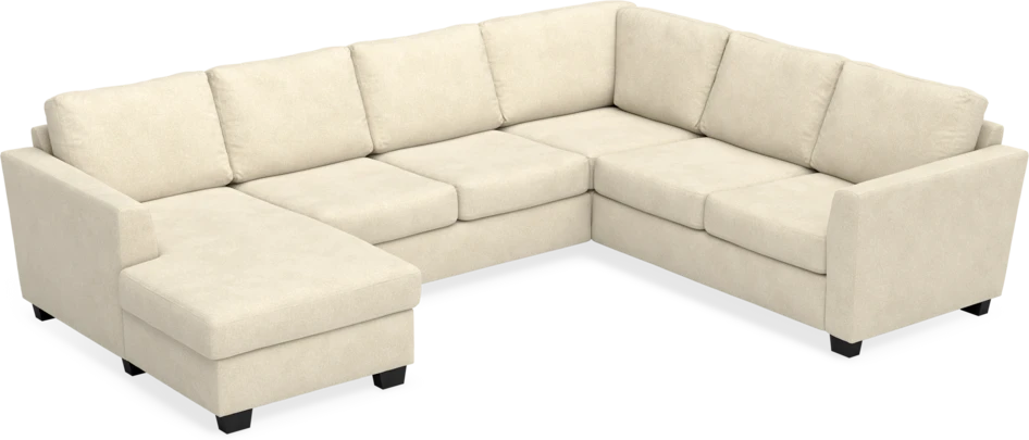 Friday - Hörnsoffa, 3+2-sits med schäslong vänster - Beige