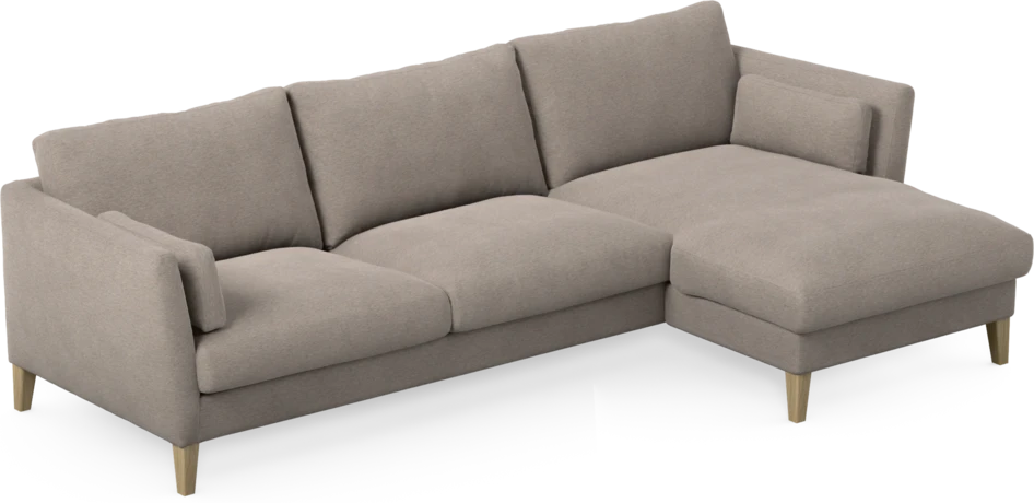 Winston - 3-sits soffa med schäslong, vändbar - Beige
