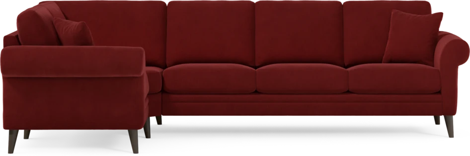 Eden - Hörnsoffa, 1+3-sits - Röd