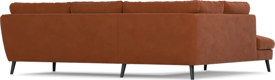 Madison Lux - 2-sits soffa med divan vänster - Röd