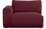 Free - 1,5-sits med armstöd vänster - Röd