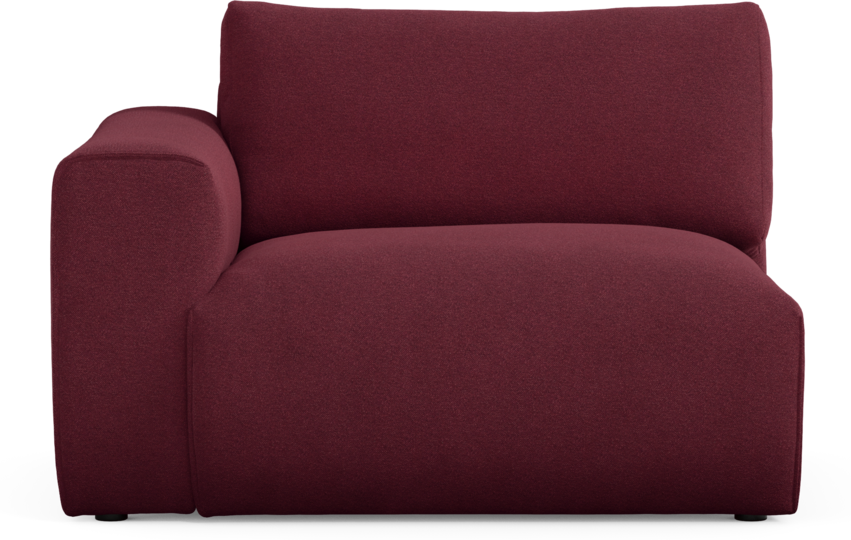 Free - 1,5-sits med armstöd vänster - Röd