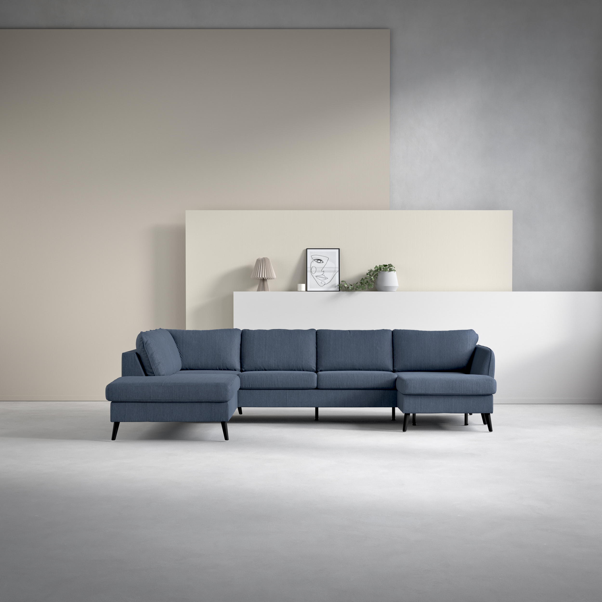 County - 3-sits soffa med divan vänster och schäslong höger - inspiration