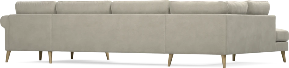 Bridge - 3-sits soffa med divan vänster och schäslong höger - Brun