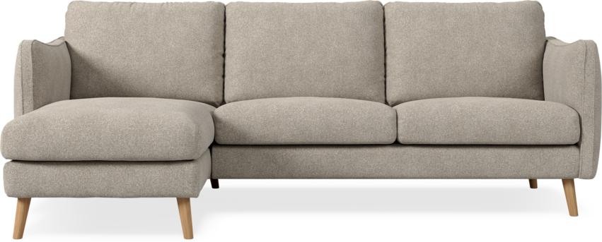 Madison Lux - 2-sits soffa med schäslong vänster - Vit