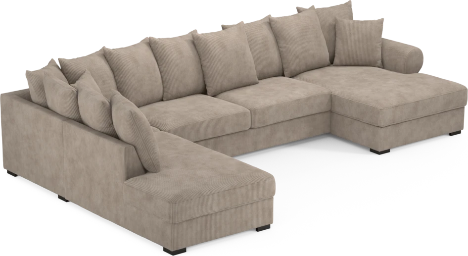 Town - 3-sits soffa med divan vänster och schäslong höger - Beige