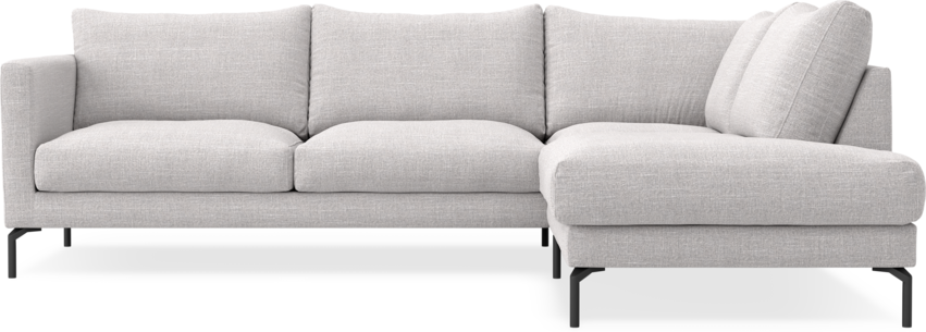 Impression Delux - 3-sits soffa med divan höger - Grå