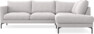 Impression Delux - 3-sits soffa med divan höger - Grå