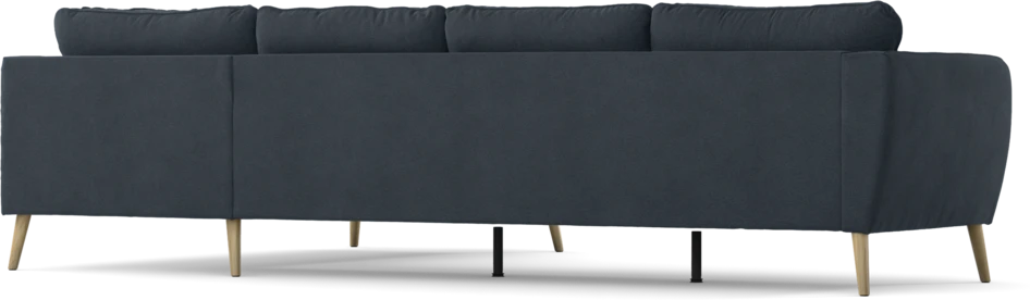 County - 3-sits soffa med divan höger - Blå