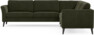 Bridge - Hörnsoffa, 3+3-sits - Grön