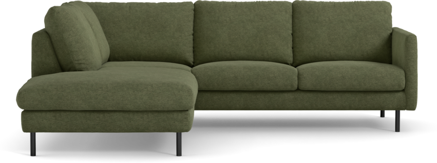 Madison Lux - 2-sits soffa med divan vänster - Grön