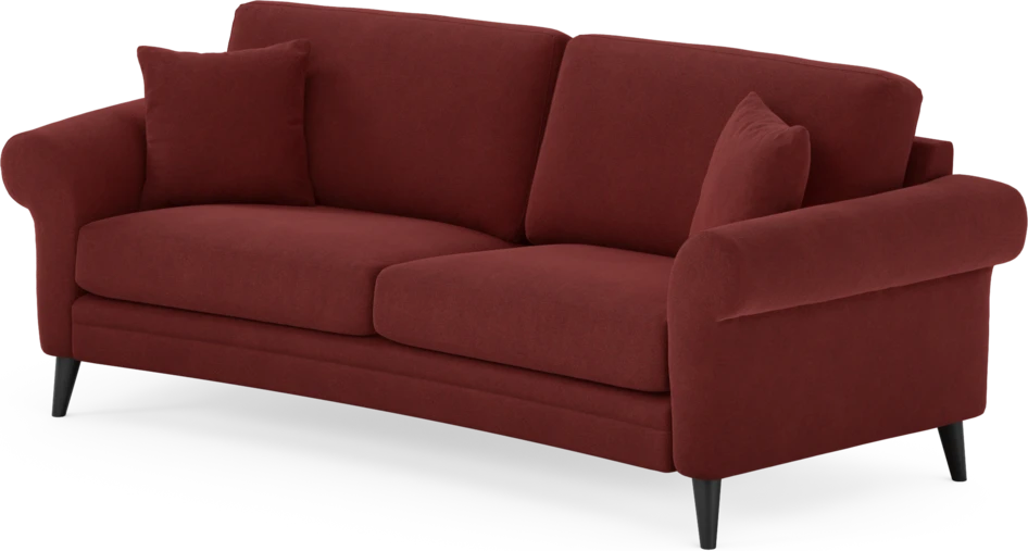 Eden - 2,5-sits soffa svängd - Röd