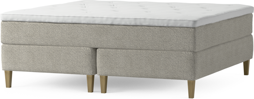 Delux Exclusive - Kontinentalsäng, dubbelsäng med bäddmadrass och sängben