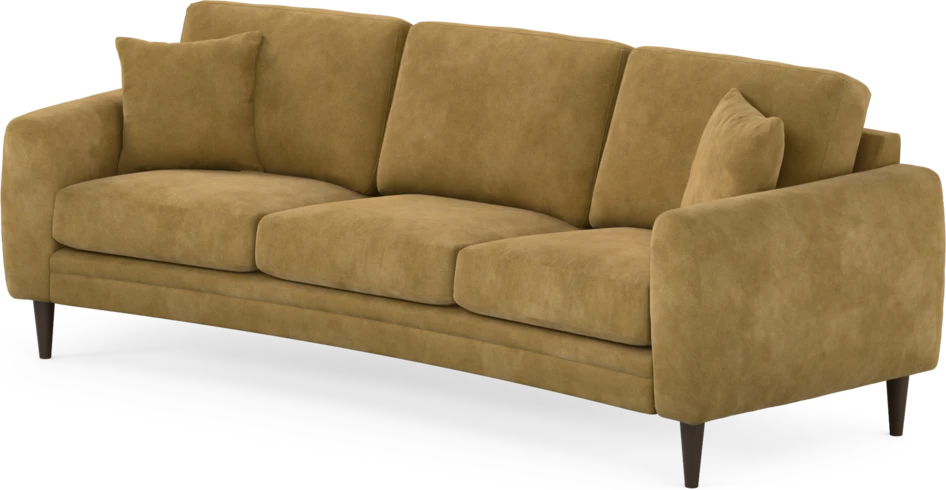 Eden - 3-sits soffa svängd - Gul