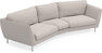 Madison - 3-sits soffa svängd, 90 cm - Grå