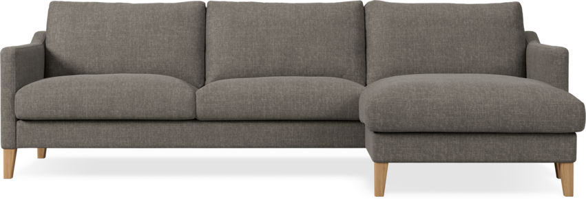 Winston - 3-sits soffa med schäslong, vändbar - Grå