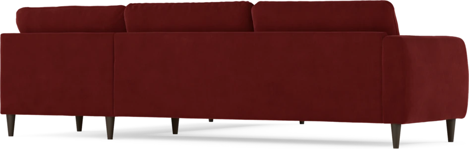 Bridge - Hörnsoffa, 3+2-sits - Röd