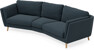 Madison - 3-sits soffa svängd, 90 cm - Turkos