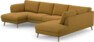 Madison Lux - 2-sits soffa med schäslong vänster och divan höger - Gul