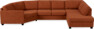 Nevada - 2-sits soffa med cosy hörn vänster och divan höger - Röd