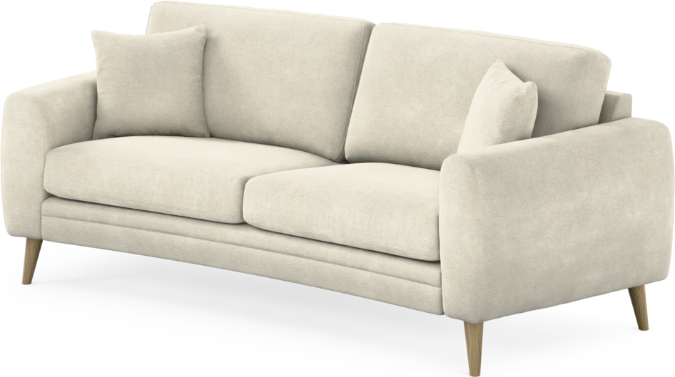 Eden - 2,5-sits soffa svängd - Vit