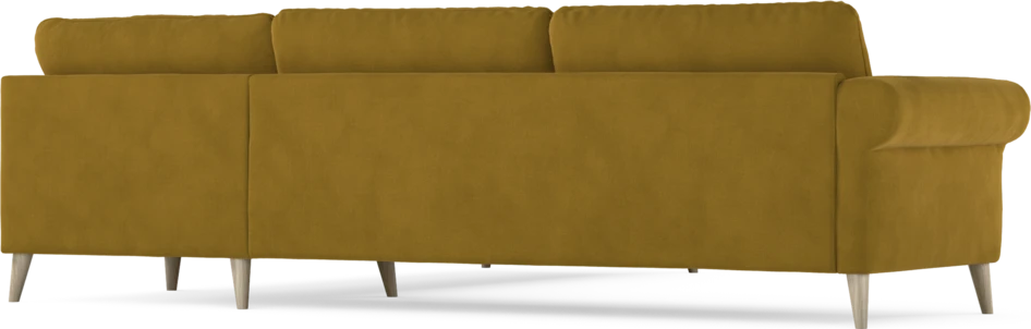Bridge - Hörnsoffa, 3+3-sits - Gul