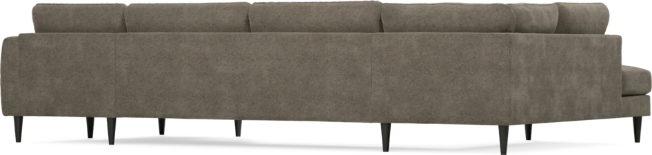 Bridge - 3-sits soffa med divan vänster och schäslong höger - Brun