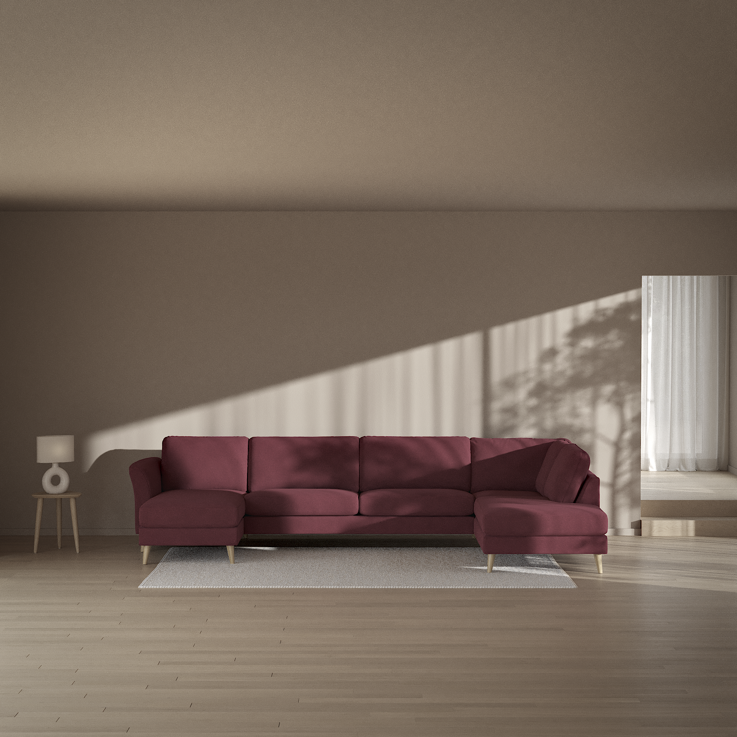 Bridge - 3-sits soffa med schäslong vänster och divan höger - inspiration