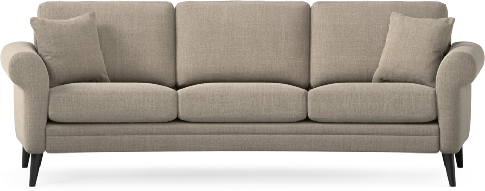 Eden - 3-sits soffa svängd - Beige