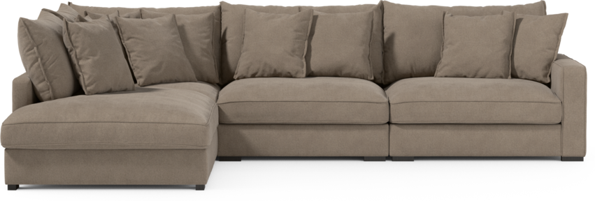 Rossi - 3-sits soffa med divan vänster - Beige