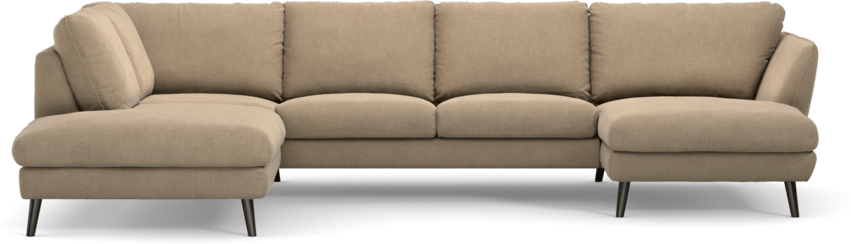 Madison Lux - 2-sits soffa med divan vänster och schäslong höger - Beige