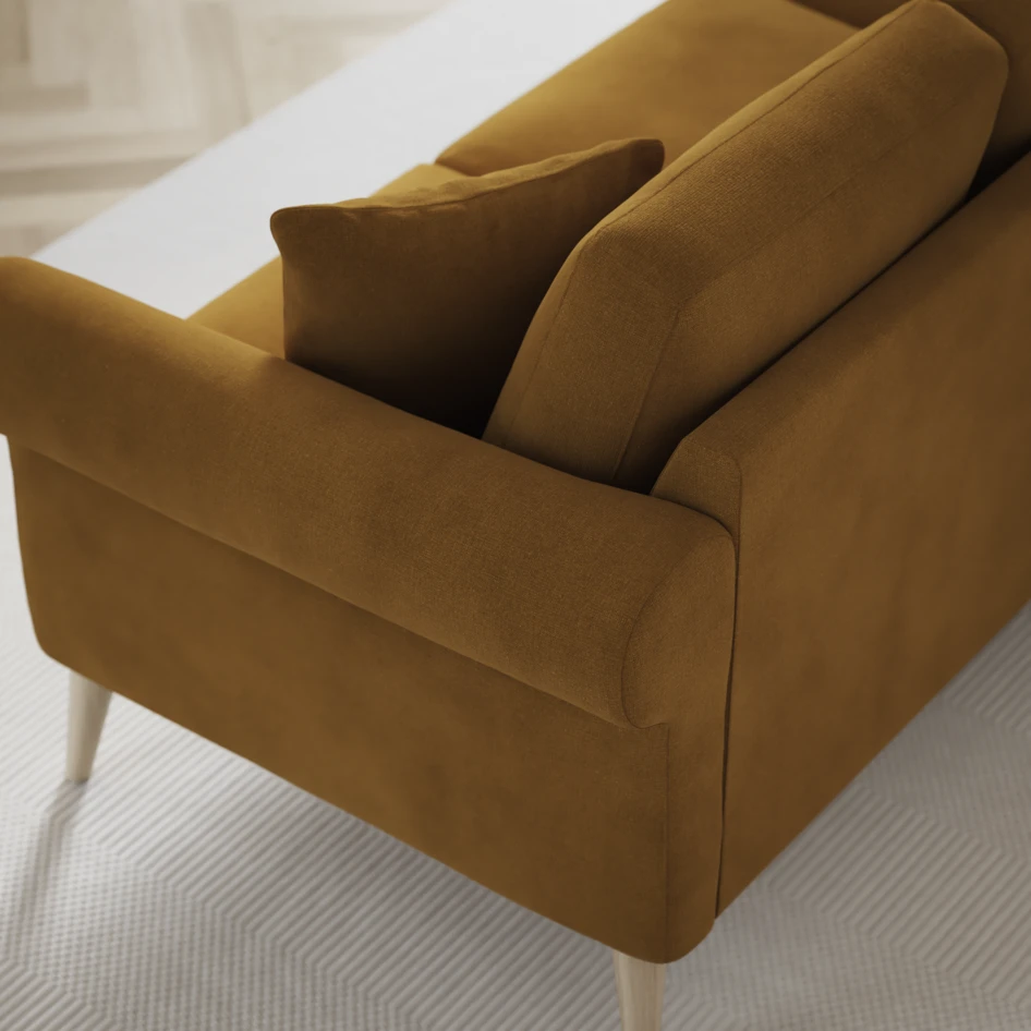Eden - 3-sits soffa - Gul