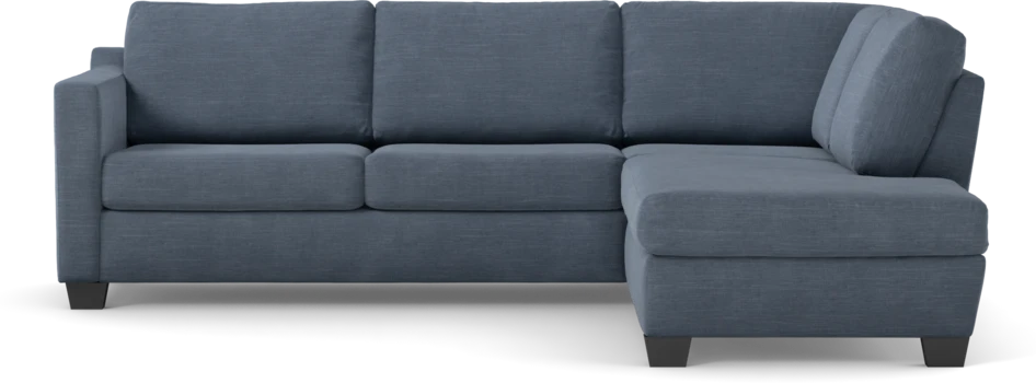 Friday - 2,5-sits soffa med divan höger - Blå
