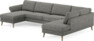 Bridge - 3-sits soffa med schäslong vänster och divan höger - Grå