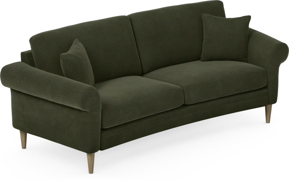 Eden - 2,5-sits soffa svängd - Grön