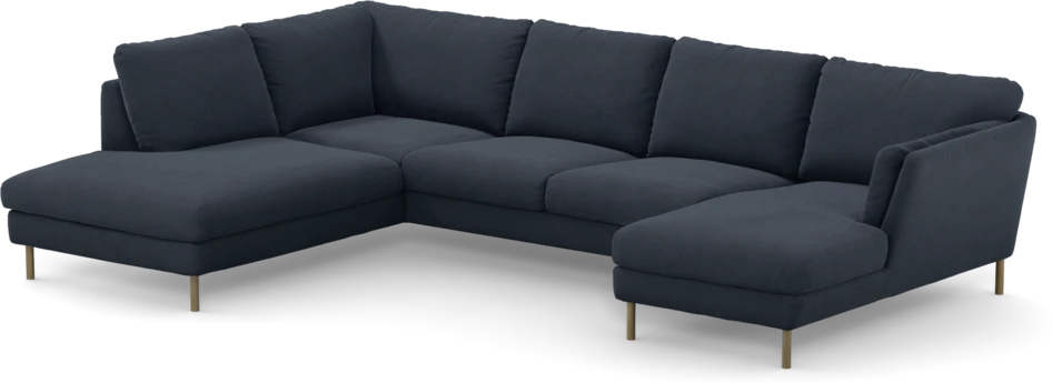 Madison - 2-sits soffa med divan vänster och schäslong höger - Blå