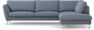 Madison Lux - 3-sits soffa med divan höger - Blå