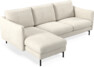 Madison Lux - 2-sits soffa med schäslong vänster - Vit