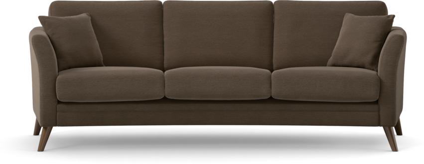 Eden - 3-sits soffa svängd - Brun