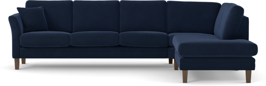 Eden - 3-sits soffa med divan - Blå