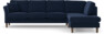 Eden - 3-sits soffa med divan - Blå