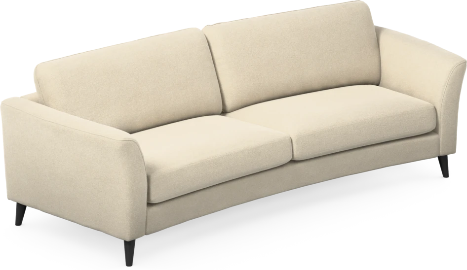Bridge - 3-sits soffa svängd - Beige