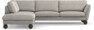 Madison - 3-sits soffa med divan vänster - Grå