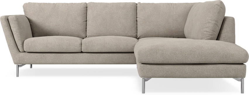 Madison Lux - 2-sits soffa med divan höger - Vit