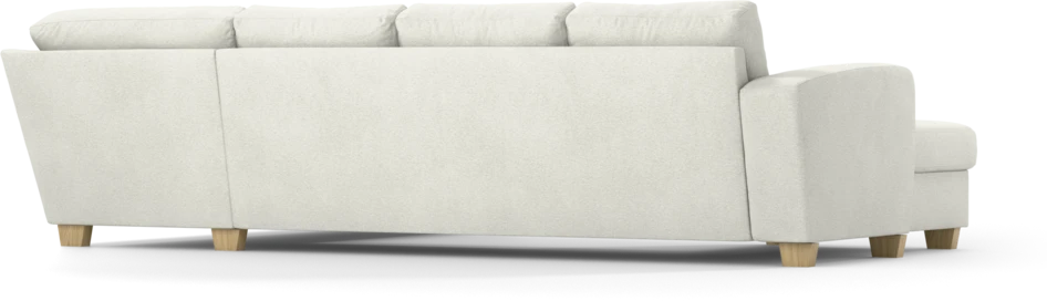 Friday - 3-sits soffa med schäslong vänster och divan höger - Vit