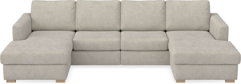 Friday - 2-sits soffa med två schäslonger - Beige