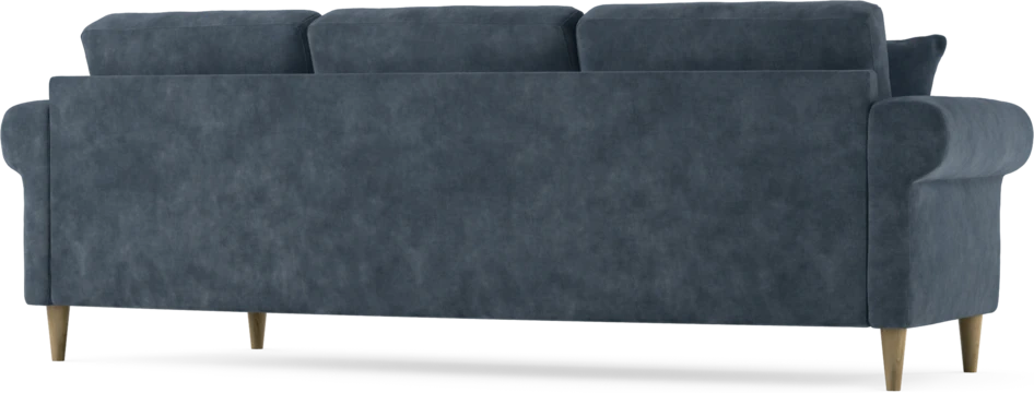 Eden - 3-sits soffa svängd - Blå